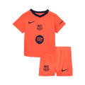 Kid's Barcelona Third Away Soccer Jersey Kit 25/26 Orange - Football Shirt | SmartJerseys | Official Quality
