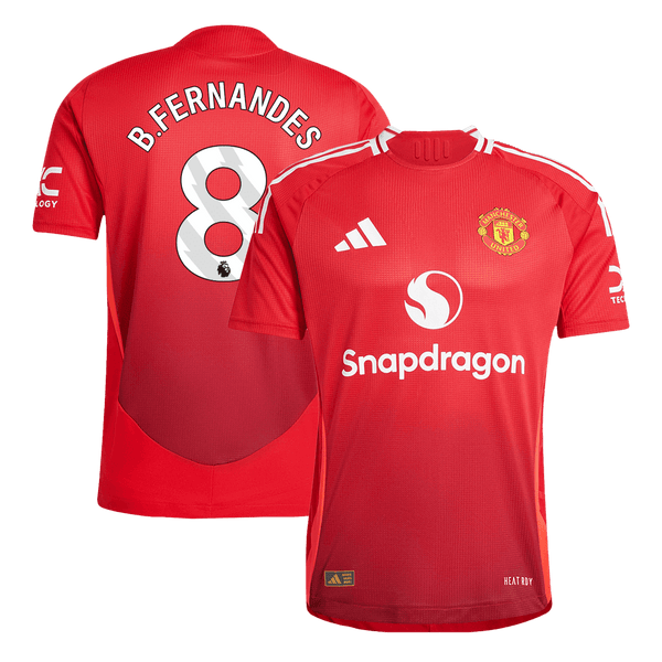 Manchester United B.FERNANDES #8 Home Soccer Jersey Authentic 2024/25 - Football Shirt | SmartJerseys | Official Quality
