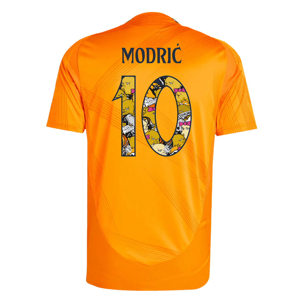 Real Madrid MODRIĆ #10 Away Jersey Authentic 2024/25 - Bear Champ Font