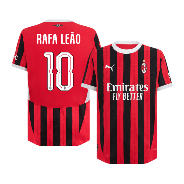 AC Milan RAFA LEÃO #10 Home Jersey Authentic 2024/25 - UCL Edition - Football Shirt | SmartJerseys | Official Quality