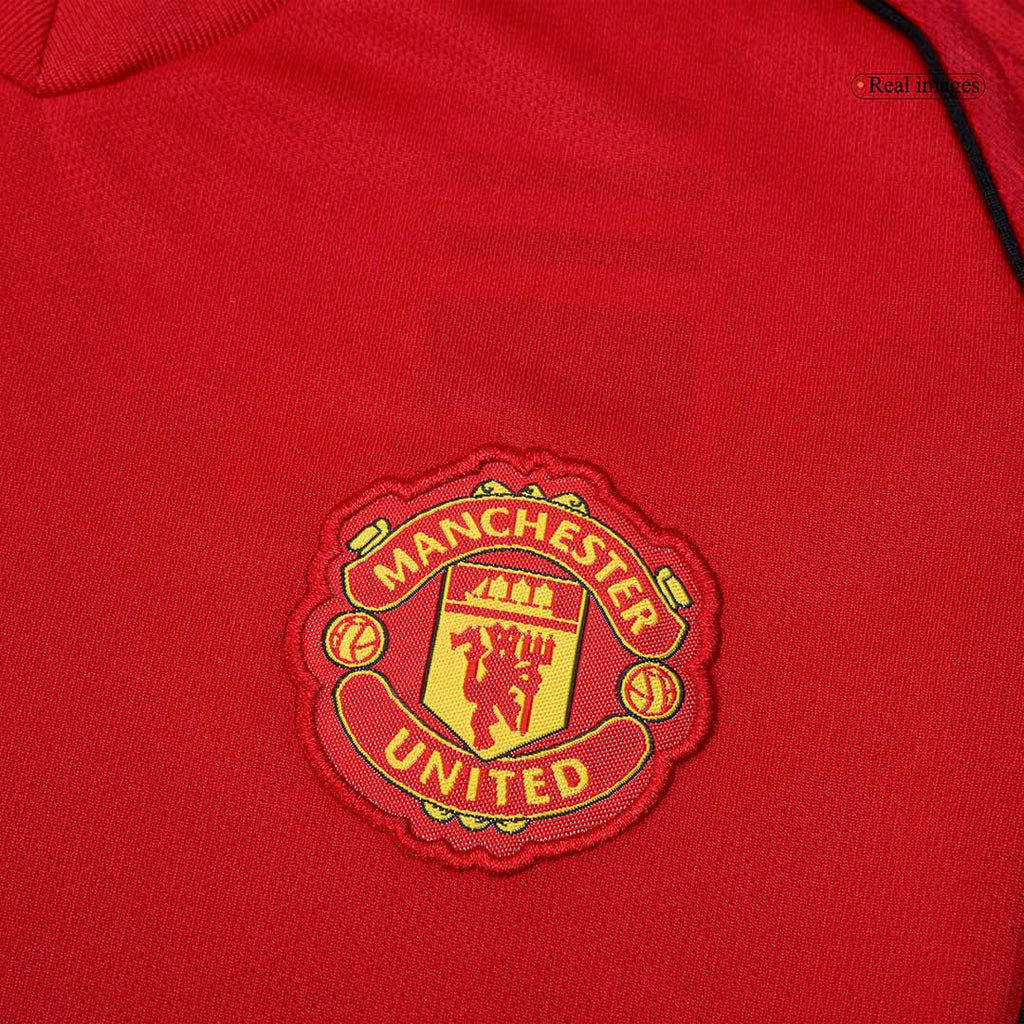 Kid's Manchester United Home Soccer Jersey Kit(Jersey+Shorts+Socks) 2025/26 Red