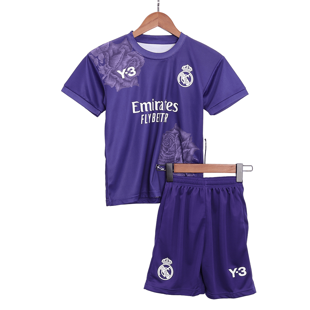Real Madrid Fourth Away Jersey Kit 2023/24 Kids(Jersey+Shorts) - Football Shirt | SmartJerseys | Official Quality