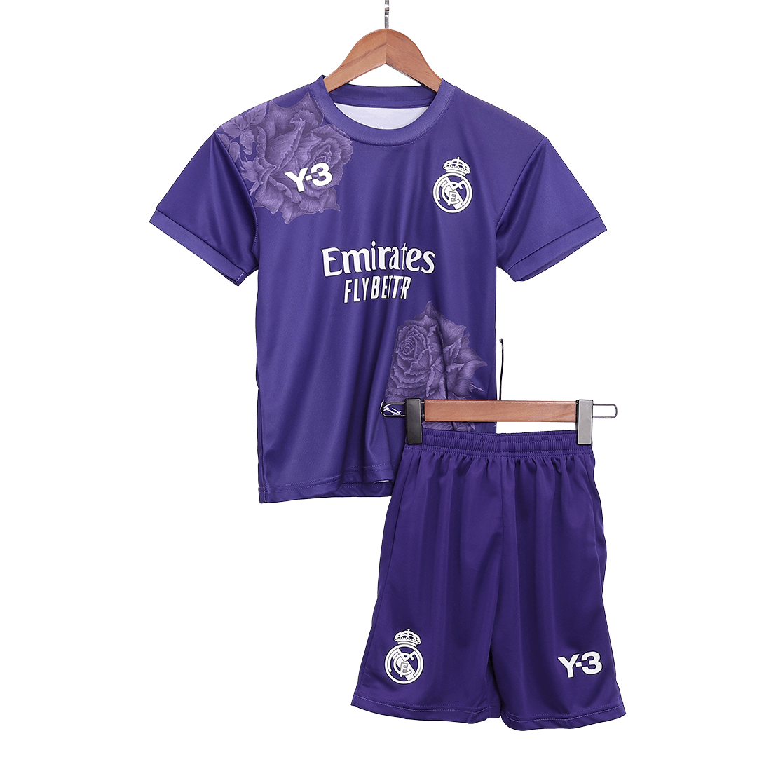 Real Madrid Fourth Away Jersey Kit 2023/24 Kids(Jersey+Shorts) - Football Shirt | SmartJerseys | Official Quality