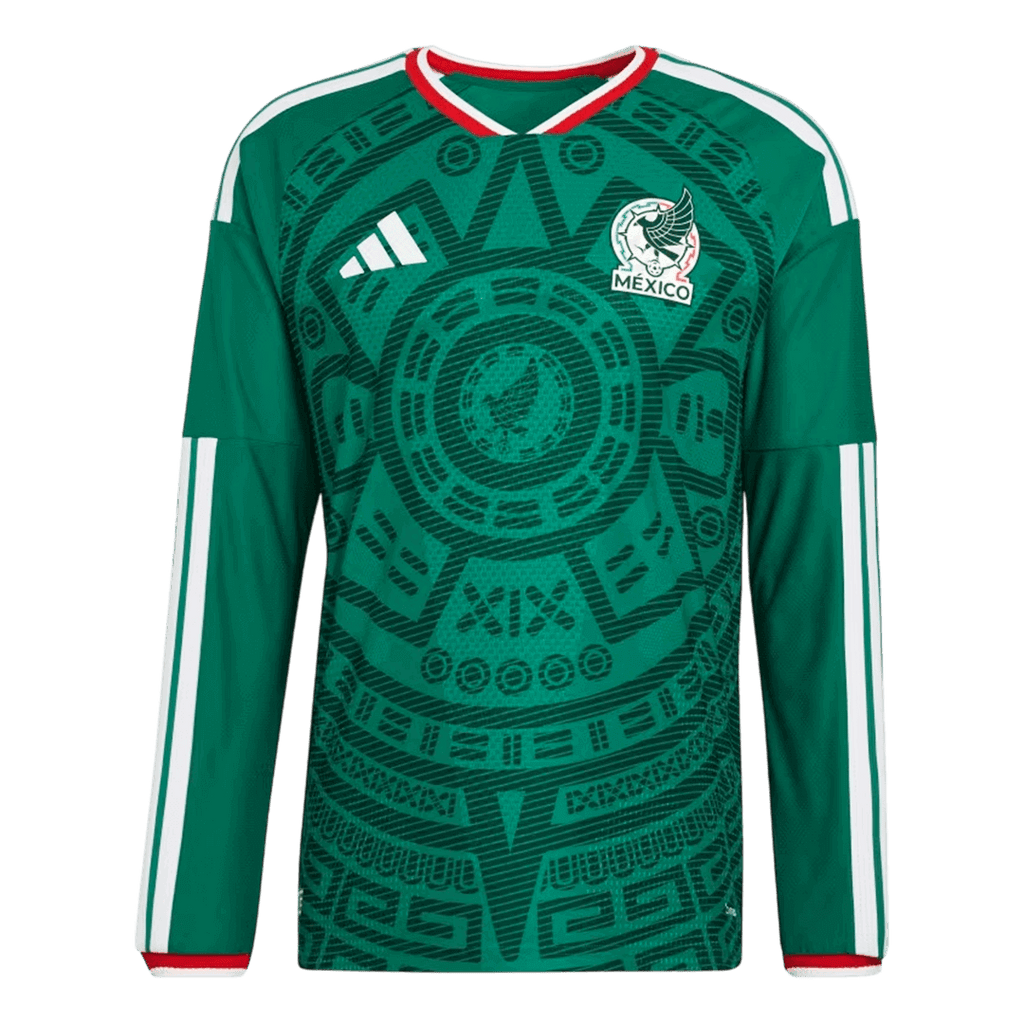 Mexico Long Sleeve Home Soccer Jersey 2026 - Football Shirt | SmartJerseys | Official Quality