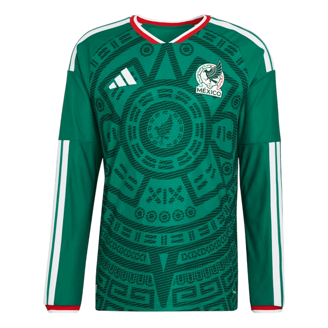 Mexico Long Sleeve Home Soccer Jersey 2026 - Football Shirt | SmartJerseys | Official Quality