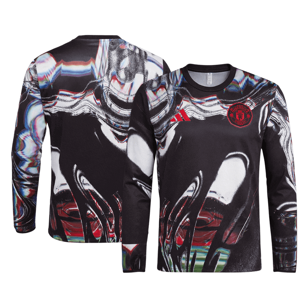 Manchester United Long Sleeve Pre-Match Soccer Jersey 2025/26