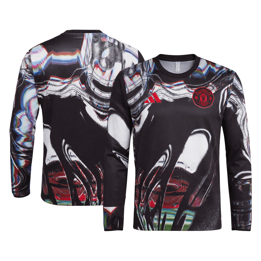 Manchester United Long Sleeve Pre-Match Soccer Jersey 2025/26