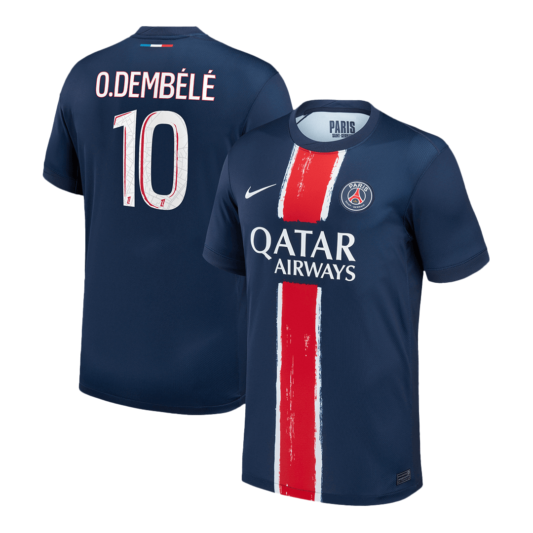 PSG O.DEMBÉLÉ #10 Home Soccer Jersey 2024/25 - Football Shirt | SmartJerseys | Official Quality