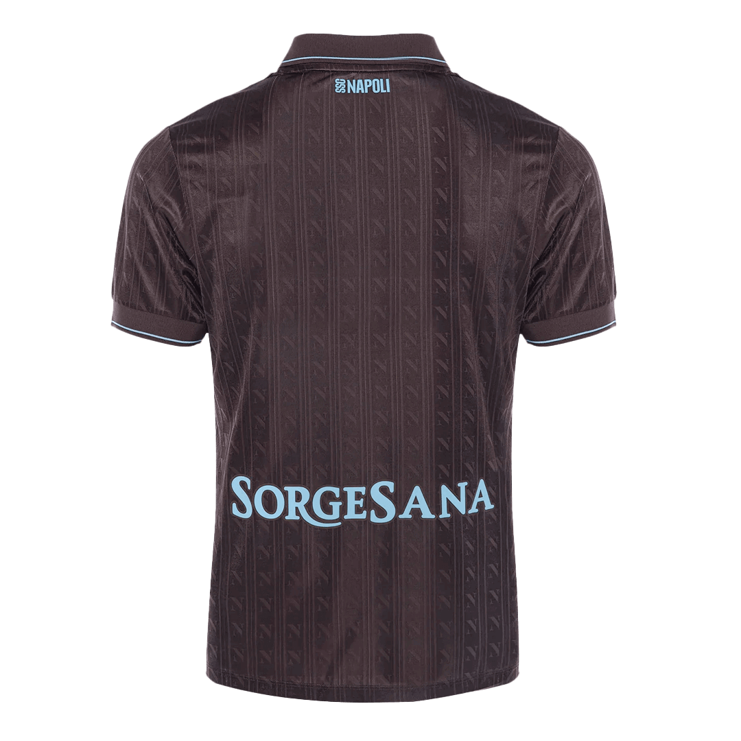 Camiseta de fútbol auténtica de visitante del Napoli 25/26, color negro