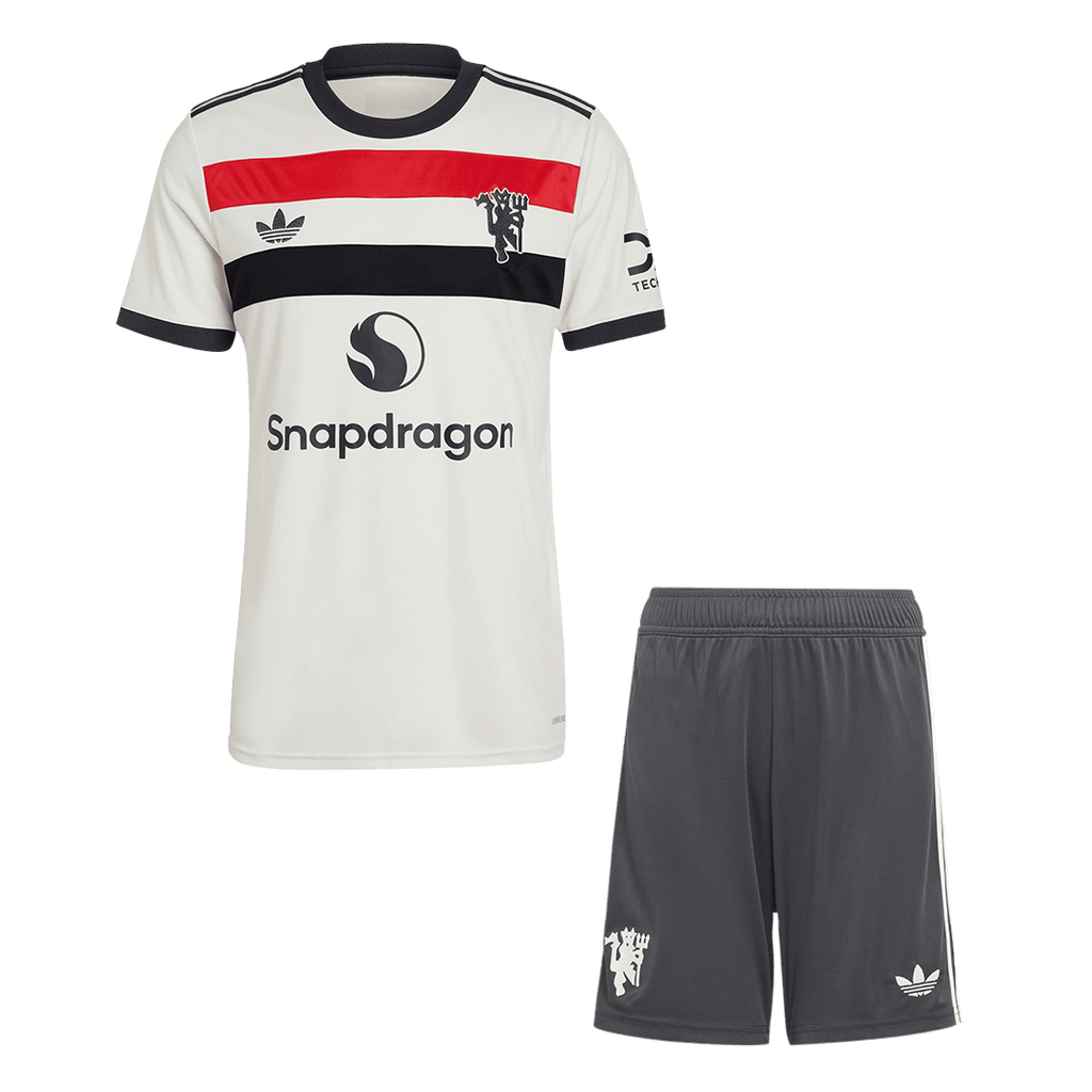 Manchester United Third Away Soccer Jersey Kit 2024/25 (Jersey+Shorts) - Football Shirt | SmartJerseys | Official Quality