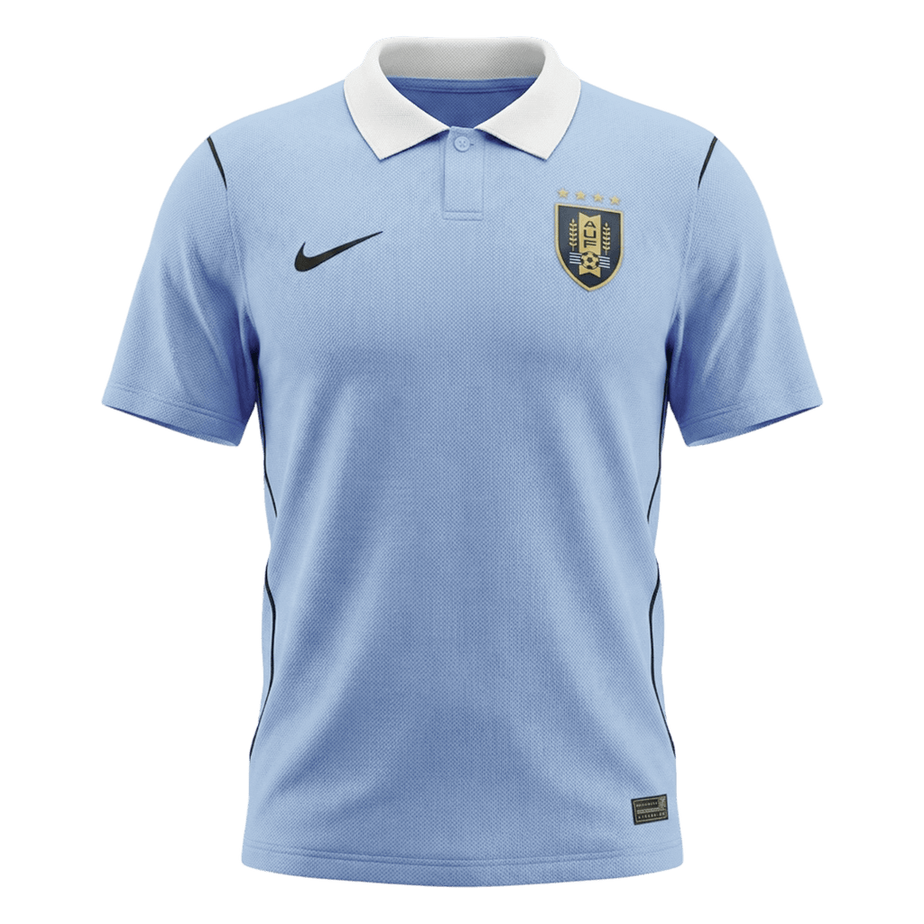 Camiseta de fútbol local de Uruguay Copa Mundial 2026 Azul