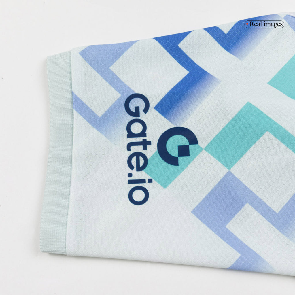 Camiseta de fútbol visitante del Inter de Milán para niño (camiseta y pantalón corto) 2025/26, color blanco
