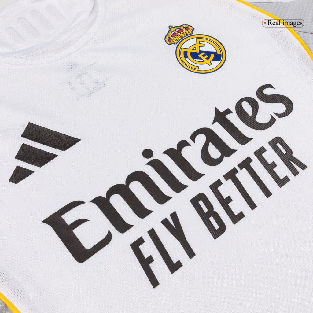 Camiseta de fútbol local de manga larga del Real Madrid 2025/26