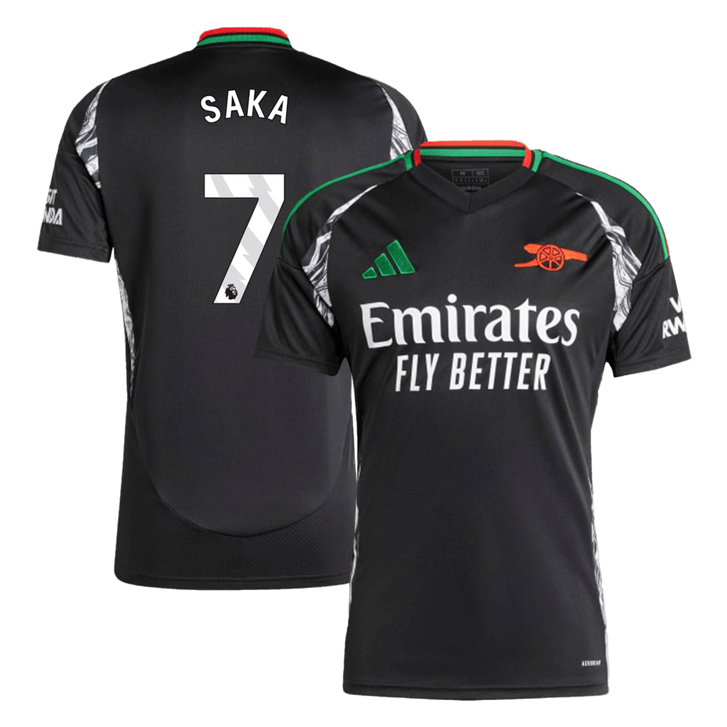 Arsenal SAKA #7 Away Soccer Jersey 2024/25 - Football Shirt | SmartJerseys | Official Quality