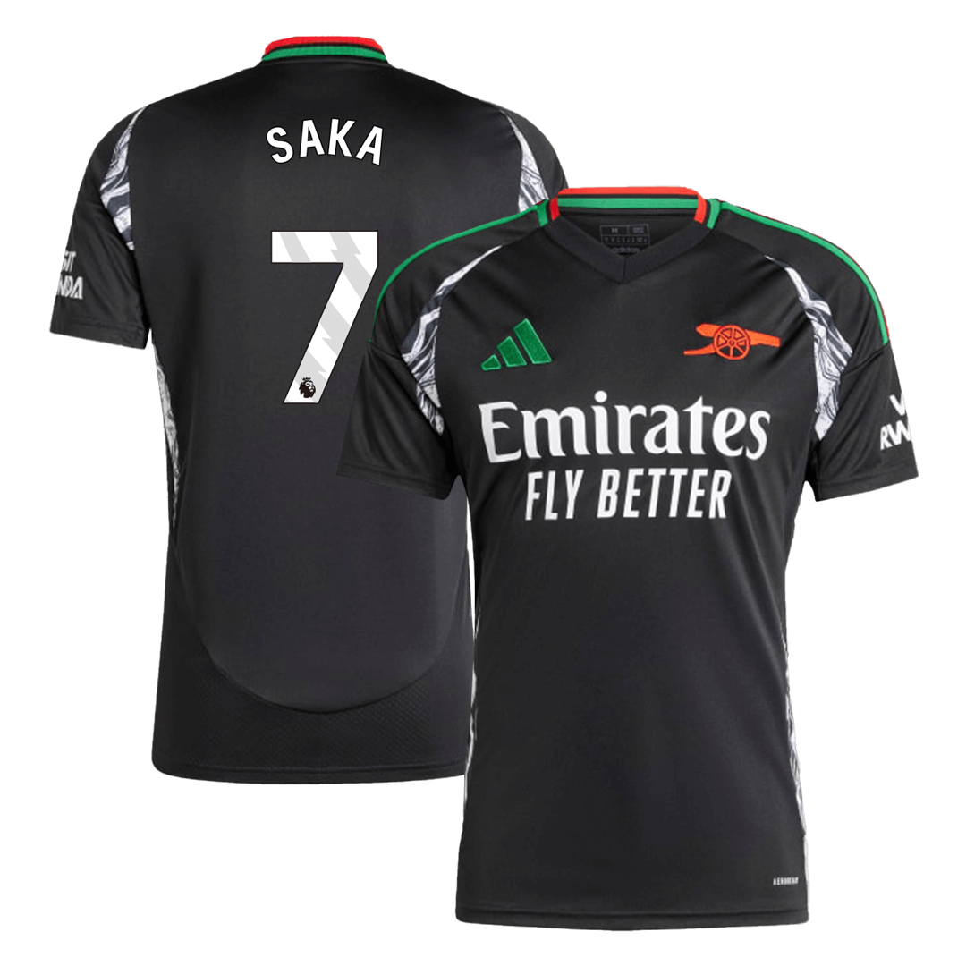 Arsenal SAKA #7 Away Soccer Jersey 2024/25 - Football Shirt | SmartJerseys | Official Quality