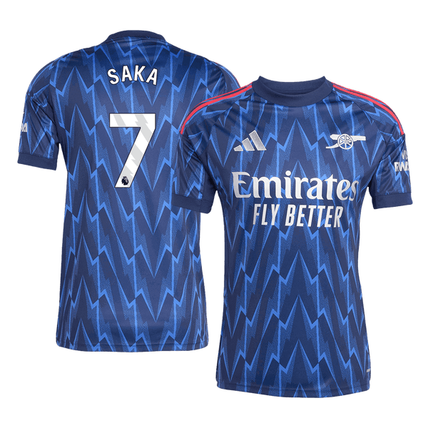 Arsenal SAKA #7 Away Soccer Jersey 2025/26 - Football Shirt | SmartJerseys | Official Quality