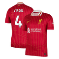 Liverpool VIRGIL #4 Home Soccer Jersey 2024/25 - Football Shirt | SmartJerseys | Official Quality