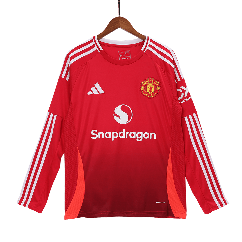Manchester United Long Sleeve Home Jersey 2024/25