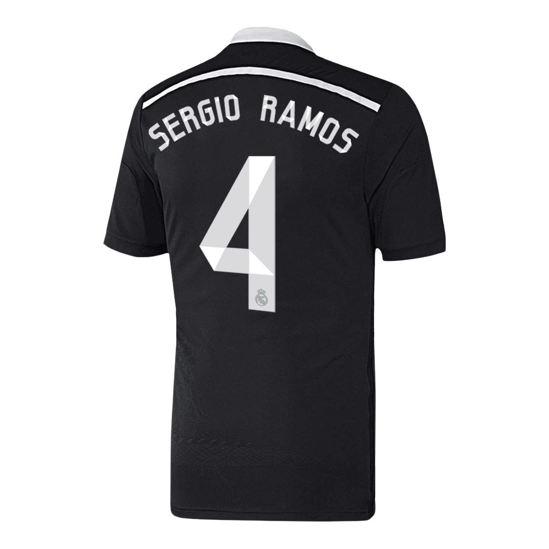 Real Madrid SERGIO RAMOS #4 Third Away Soccer Jersey Retro 2014/15 - Football Shirt | SmartJerseys | Official Quality