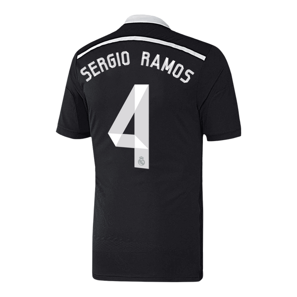Real Madrid SERGIO RAMOS #4 Third Away Soccer Jersey Retro 2014/15 - Football Shirt | SmartJerseys | Official Quality