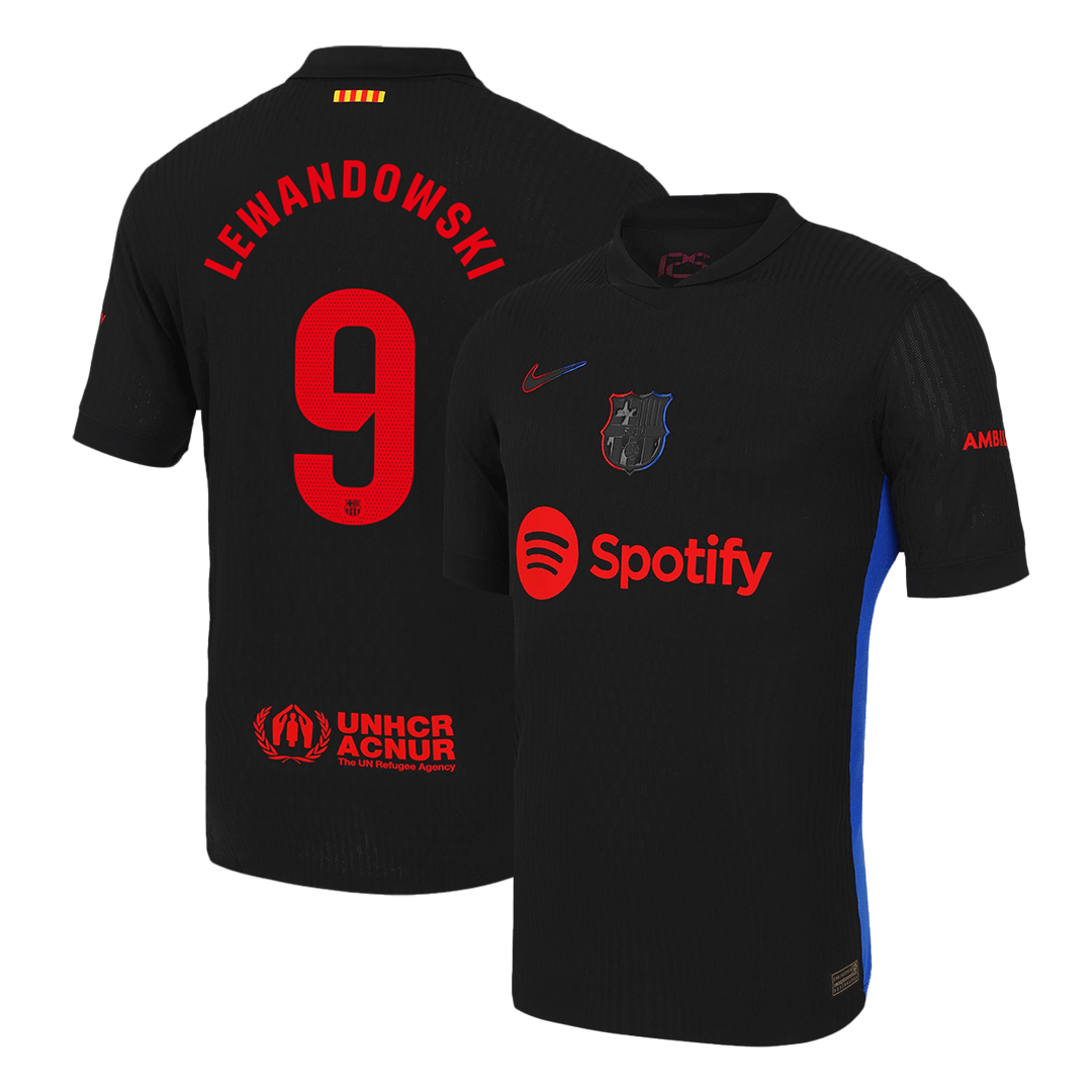 Barcelona LEWANDOWSKI #9 Away Soccer Jersey Authentic 2024/25 - Football Shirt | SmartJerseys | Official Quality