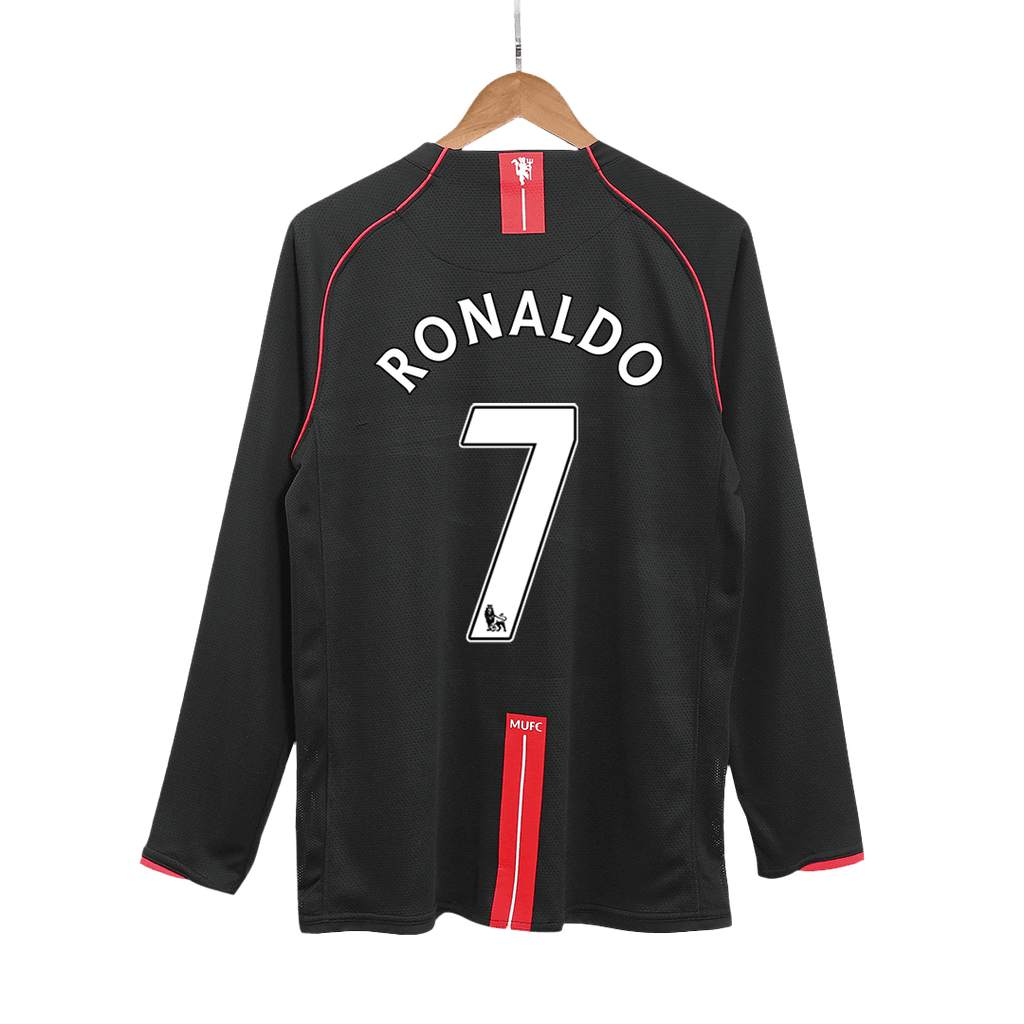 Manchester United RONALDO #7 Away Soccer Jersey Retro 2007/08 - Long Sleeve - Football Shirt | SmartJerseys | Official Quality