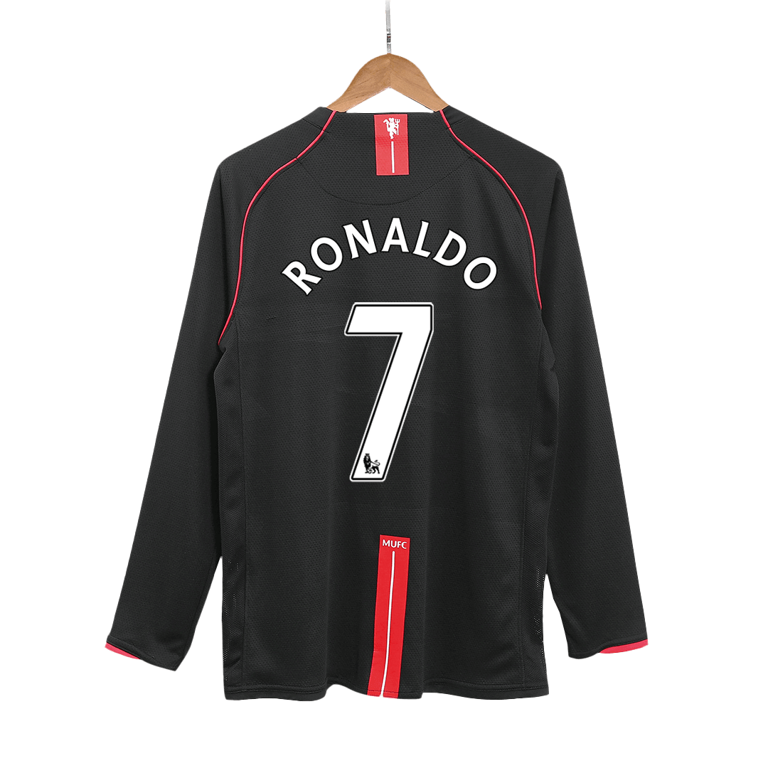 Manchester United RONALDO #7 Away Soccer Jersey Retro 2007/08 - Long Sleeve - Football Shirt | SmartJerseys | Official Quality