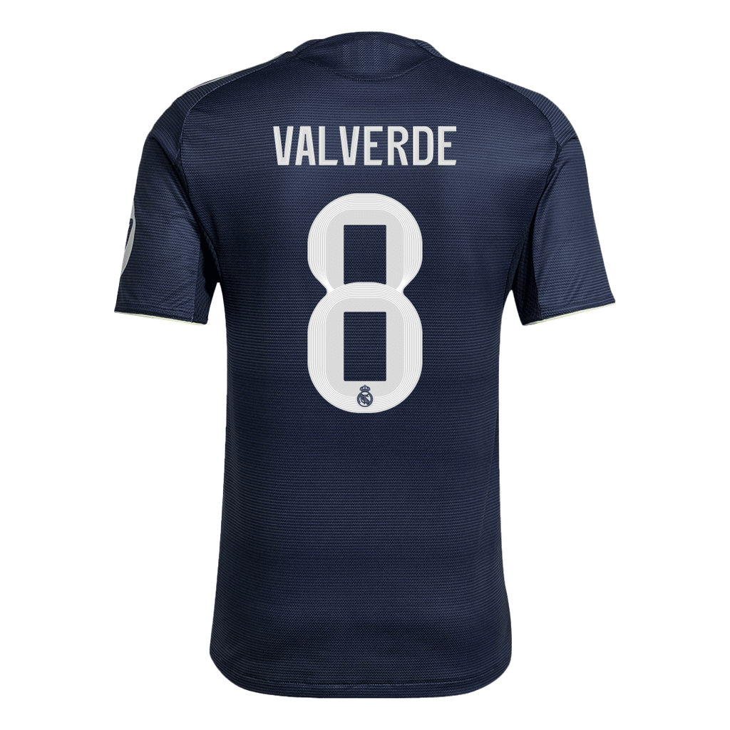 Real Madrid VALVERDE #8 Away Soccer Jersey Authentic 2025/26