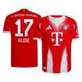 OLISE #17 Authentic Bayern Munich Home Soccer Jersey 2025/26 Red - Football Shirt | SmartJerseys | Official Quality