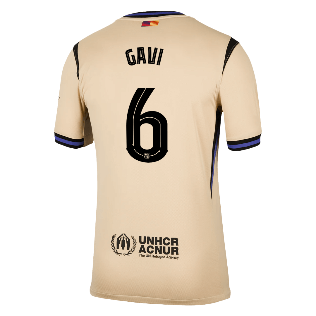 Camiseta de visitante del Barcelona GAVI #6 2025/26 - Edición UCL