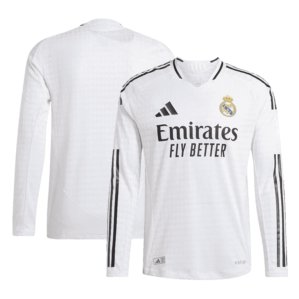 Authentic Real Madrid Long Sleeve Home Jersey 2024/25