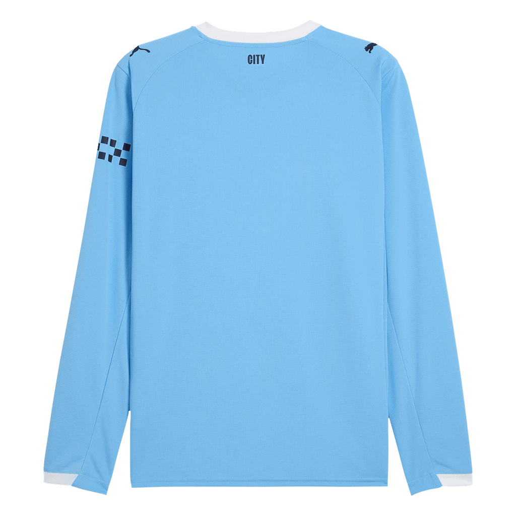 Manchester City Long Sleeve Home Soccer Jersey 2025/26