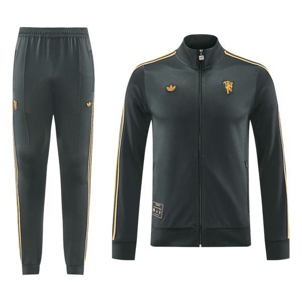 Manchester United Training Kit 2025/26 - Black (Jacket+Pants) - Football Shirt | SmartJerseys | Official Quality