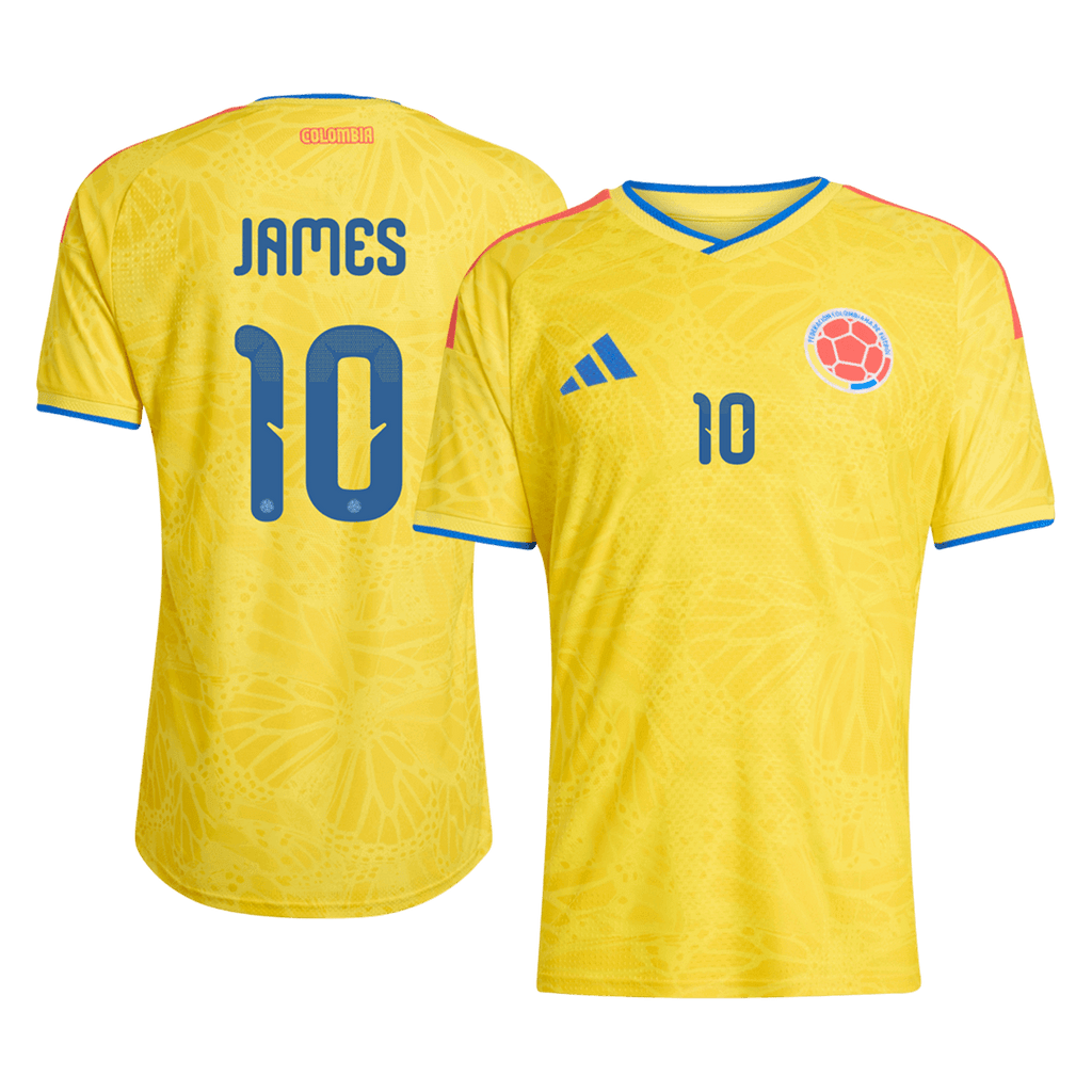Colombia JAMES #10 Home Soccer Jersey Authentic 2026 - Football Shirt | SmartJerseys | Official Quality