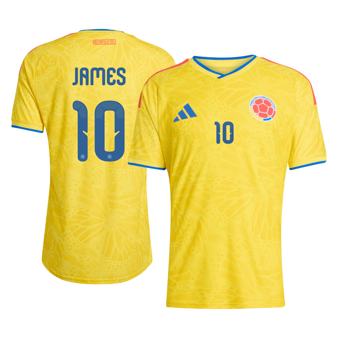 Colombia JAMES #10 Home Soccer Jersey Authentic 2026 - Football Shirt | SmartJerseys | Official Quality