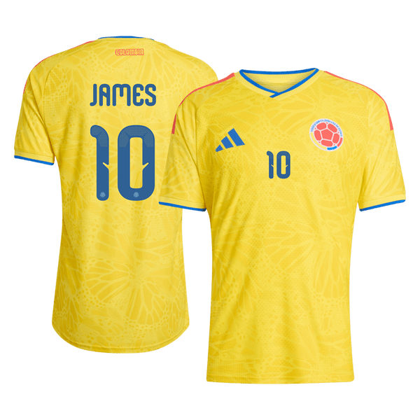 Colombia JAMES #10 Home Soccer Jersey Authentic 2026 - Football Shirt | SmartJerseys | Official Quality