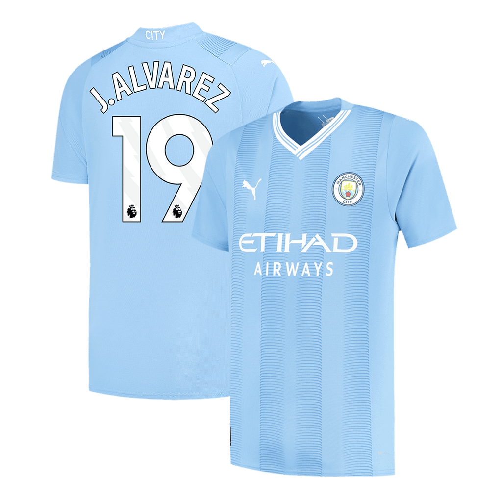 Manchester City J.ALVAREZ #19 Home Jersey 2023/24 - Football Shirt | SmartJerseys | Official Quality