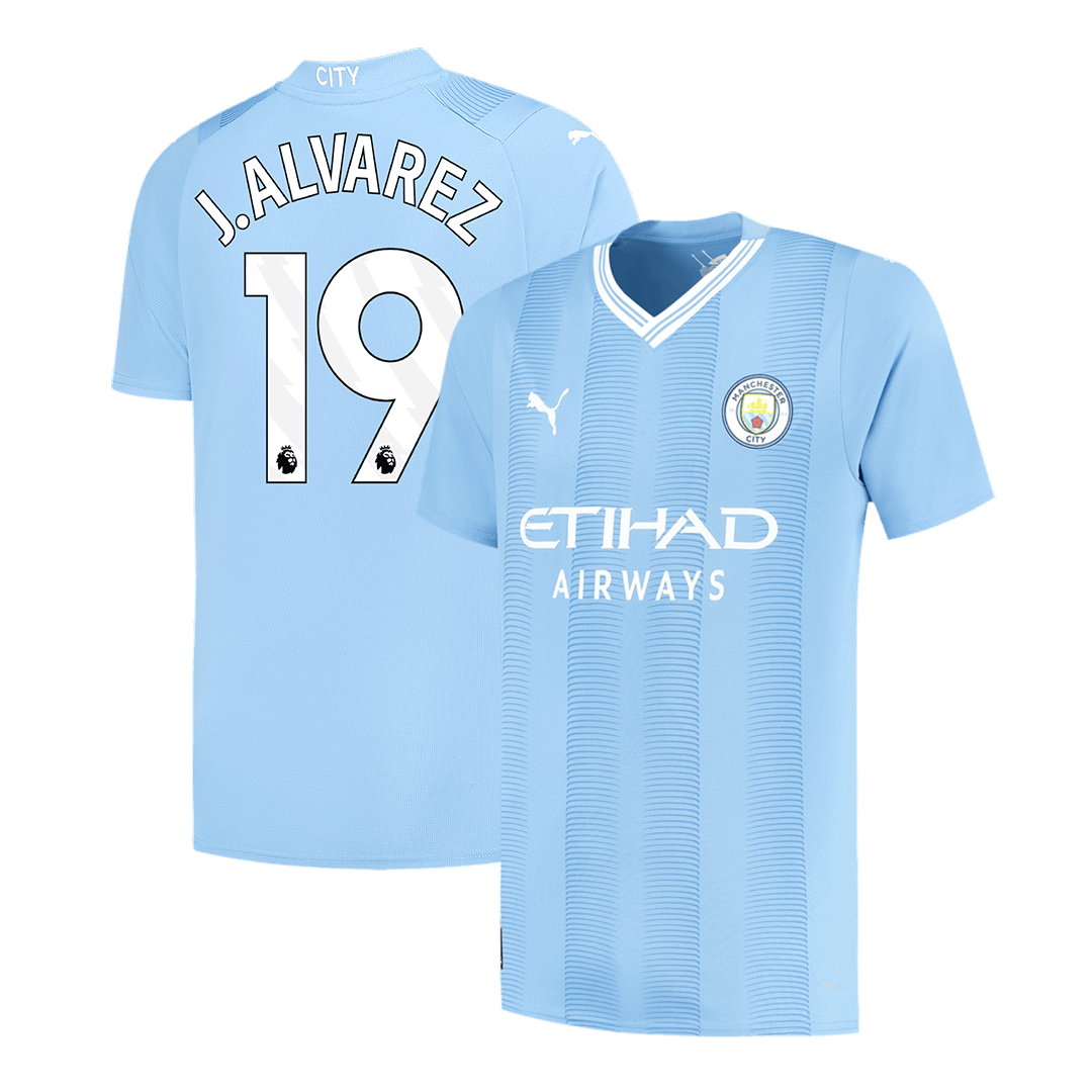 Manchester City J.ALVAREZ #19 Home Jersey 2023/24 - Football Shirt | SmartJerseys | Official Quality