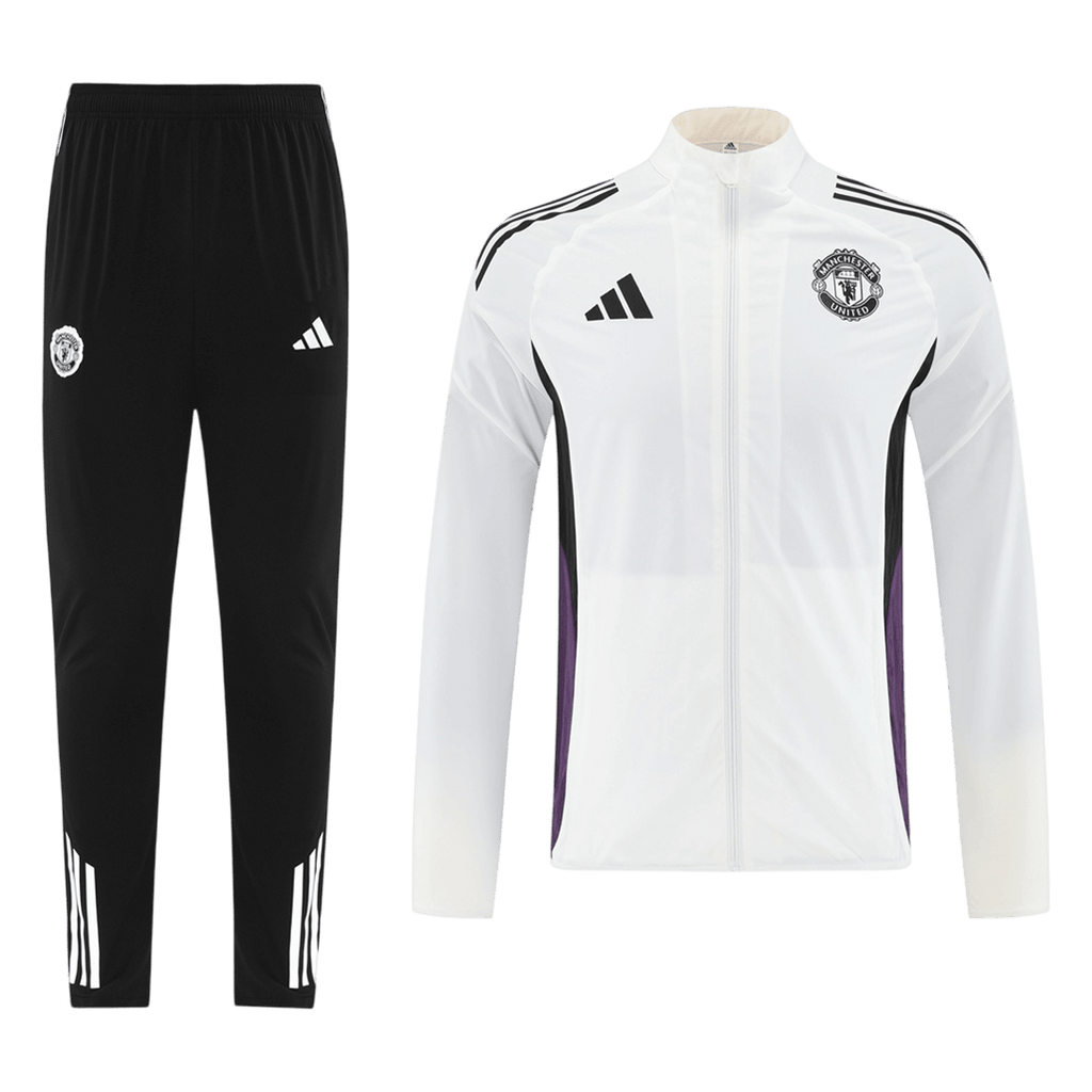 Manchester United Training Kit 2025/26 - White (Top+Pants)