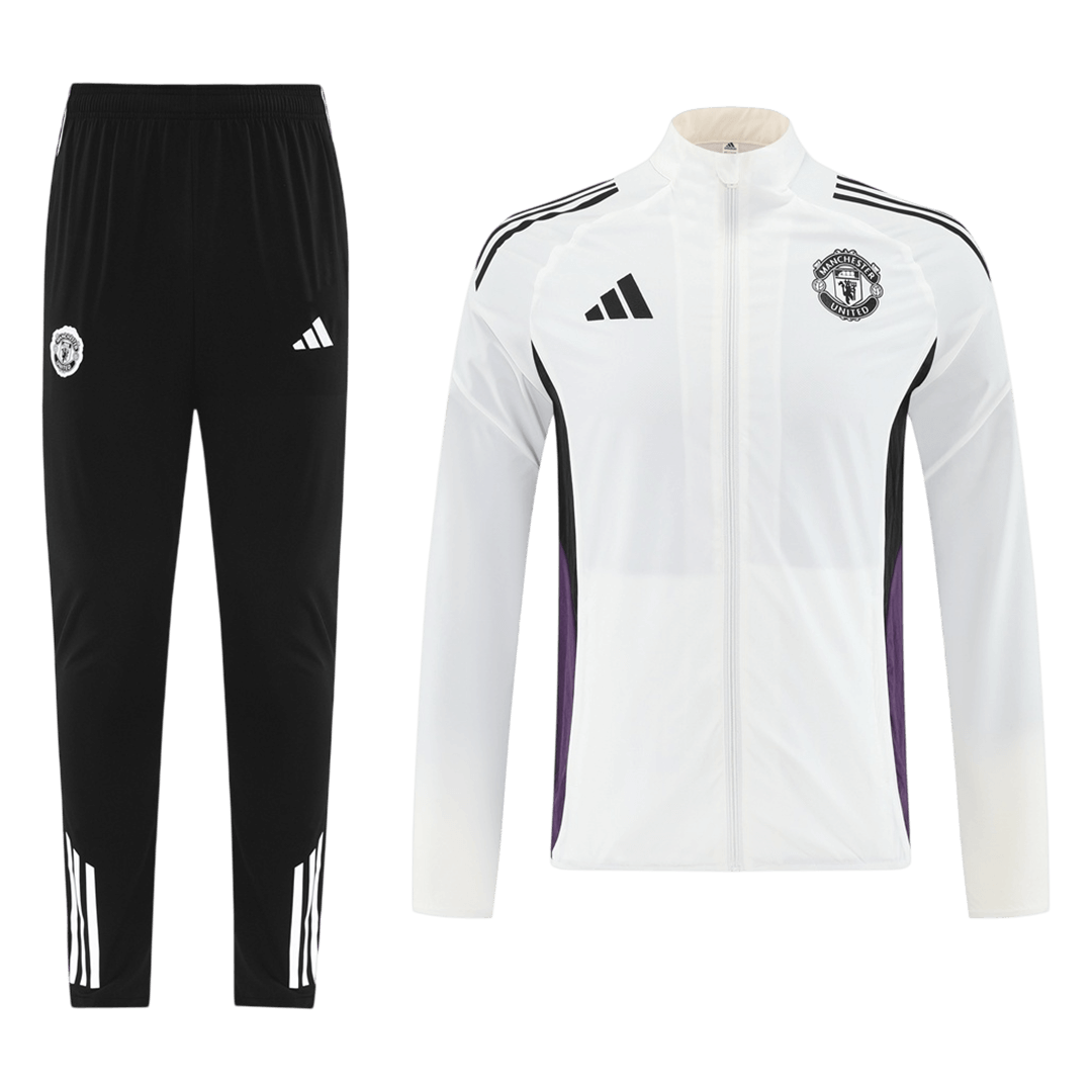 Manchester United Training Kit 2025/26 - White (Top+Pants)