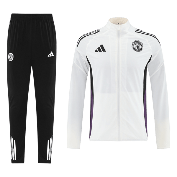 Manchester United Training Kit 2025/26 - White (Top+Pants)