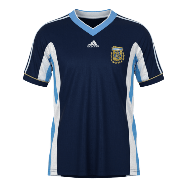 Argentina Away Soccer Jersey Retro 1998 - Football Shirt | SmartJerseys | Official Quality