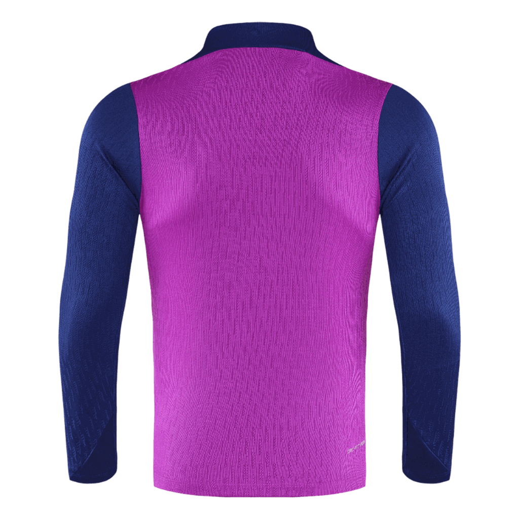 Conjunto de sudadera y pantalón con cremallera del Barcelona para niño (talla 25/26, morado)