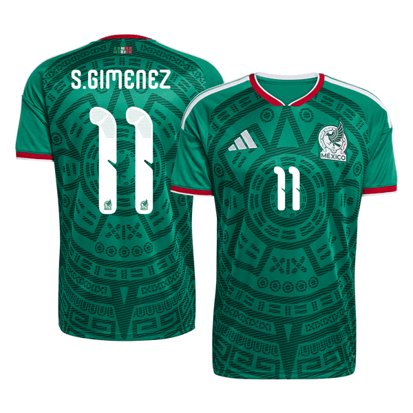 S.GIMENEZ#11 Mexico Home Soccer Jersey World Cup 2026 Green - Football Shirt | SmartJerseys | Official Quality