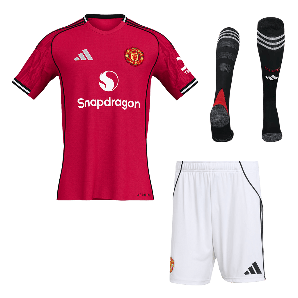 Manchester United Home Soccer Jersey Kit 2025/26 - Football Shirt | SmartJerseys | Official Quality