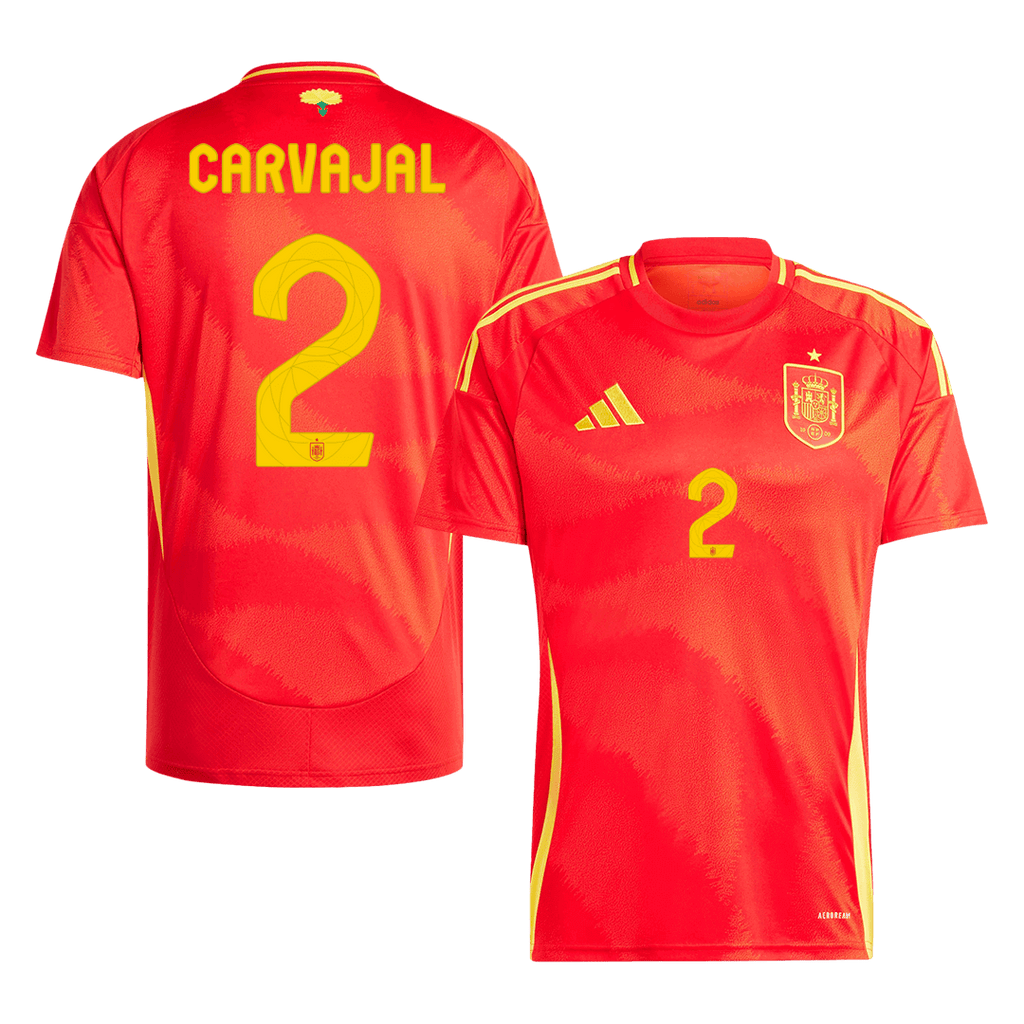Spain CARVAJAL #2 Home Jersey EURO 2024 - Football Shirt | SmartJerseys | Official Quality