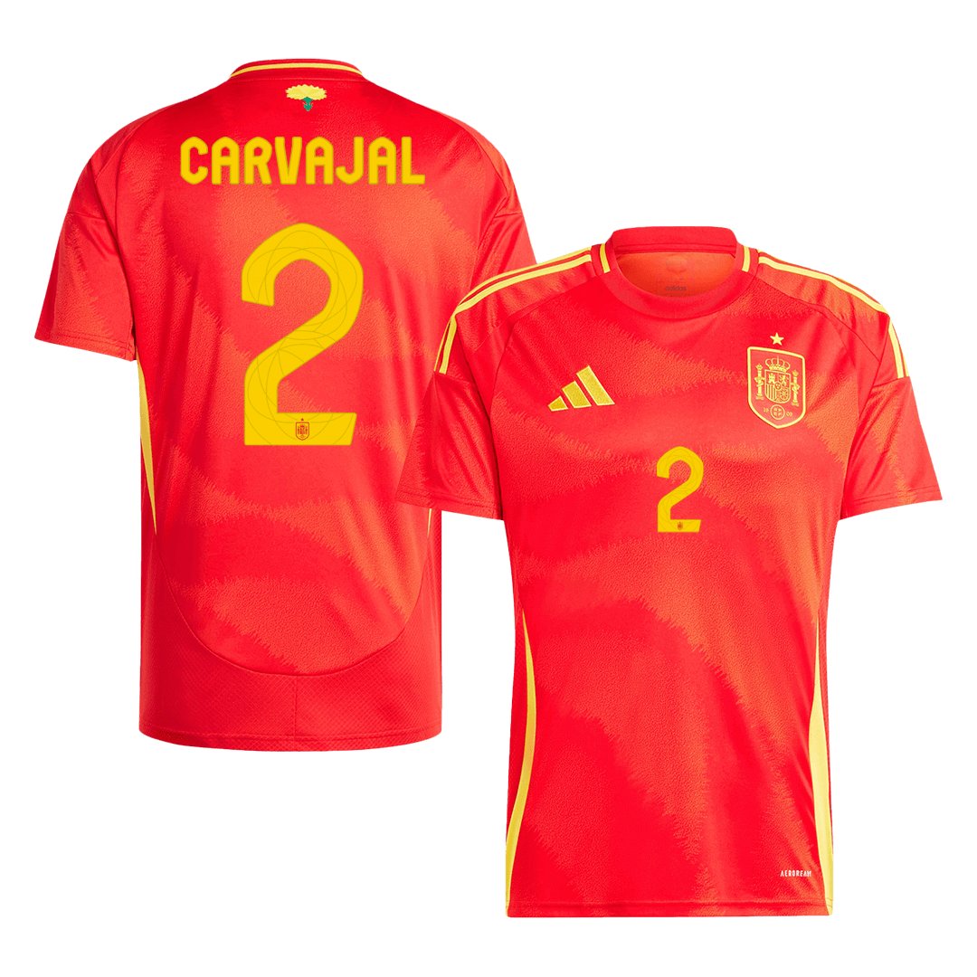 Spain CARVAJAL #2 Home Jersey EURO 2024 - Football Shirt | SmartJerseys | Official Quality