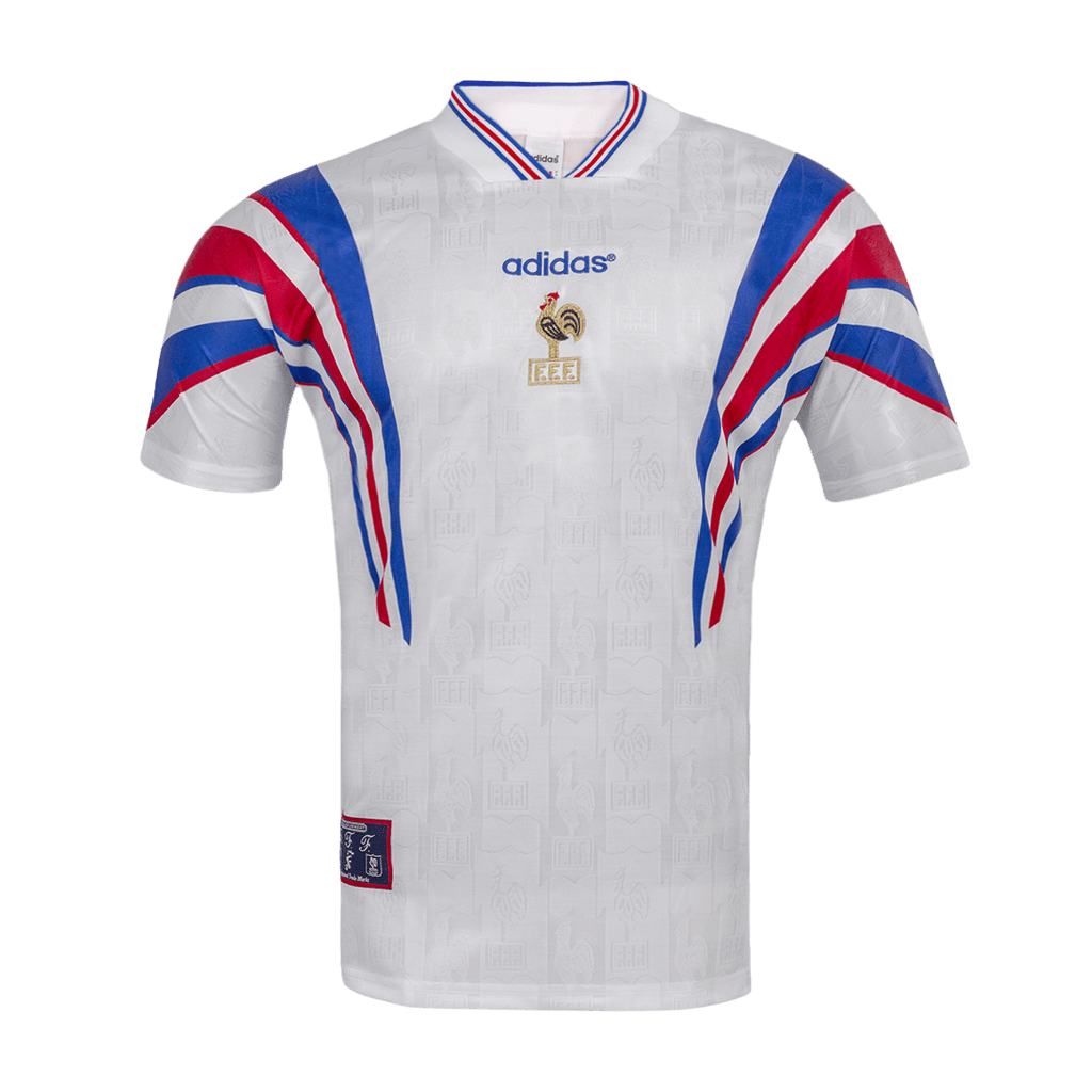 France Away Soccer Jersey Retro 1996 - Football Shirt | SmartJerseys | Official Quality