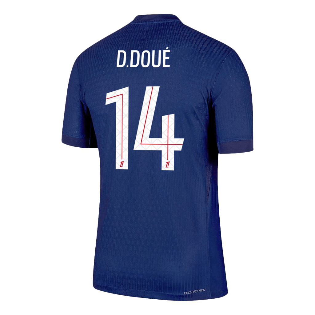 PSG D.DOUÉ #14 Home Soccer Jersey Authentic 2025/26