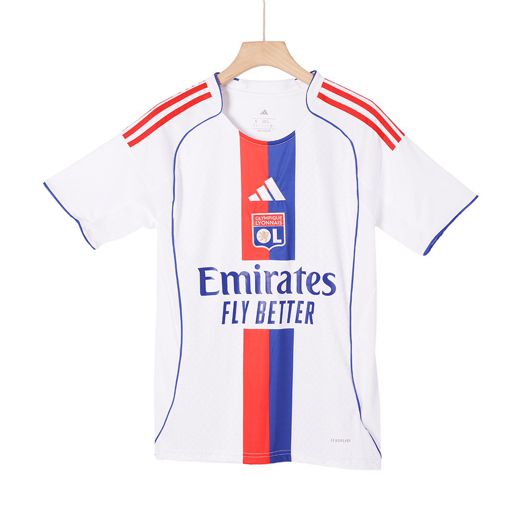 Maillot de football domicile de l'Olympique Lyonnais 2025/26